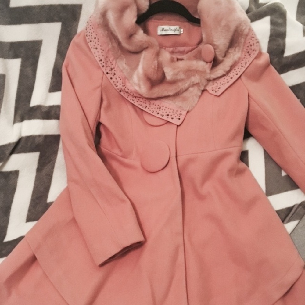 Blush Pink Dress Coat